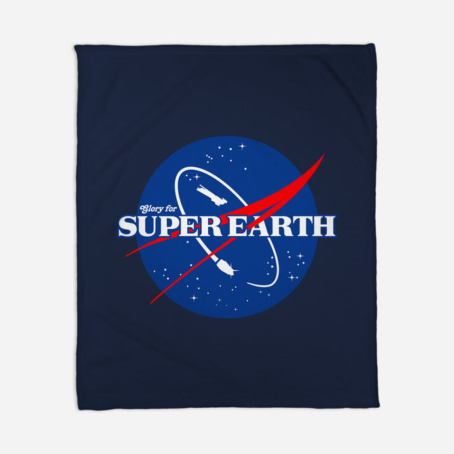 Glory For Super Earth-None-Fleece-Blanket-rocketman_art