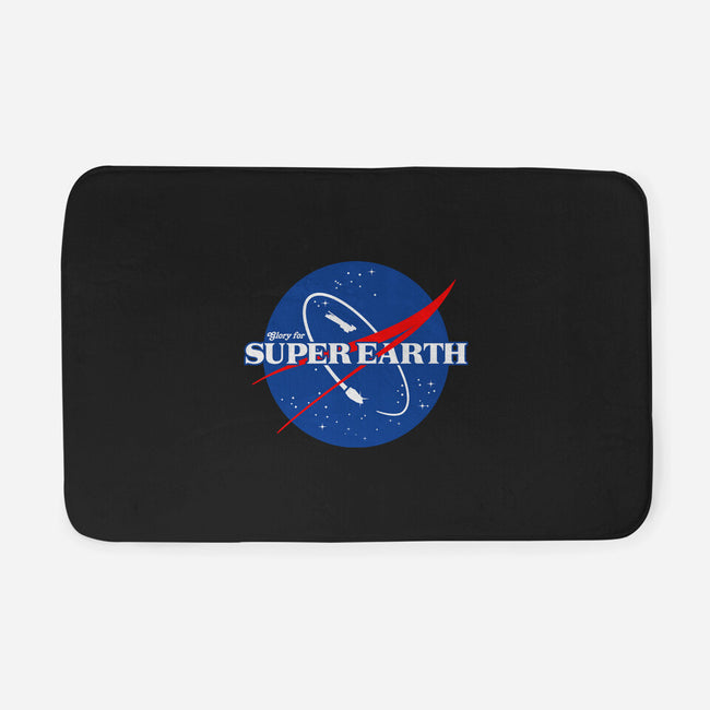 Glory For Super Earth-None-Memory Foam-Bath Mat-rocketman_art