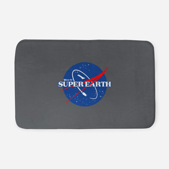 Glory For Super Earth-None-Memory Foam-Bath Mat-rocketman_art