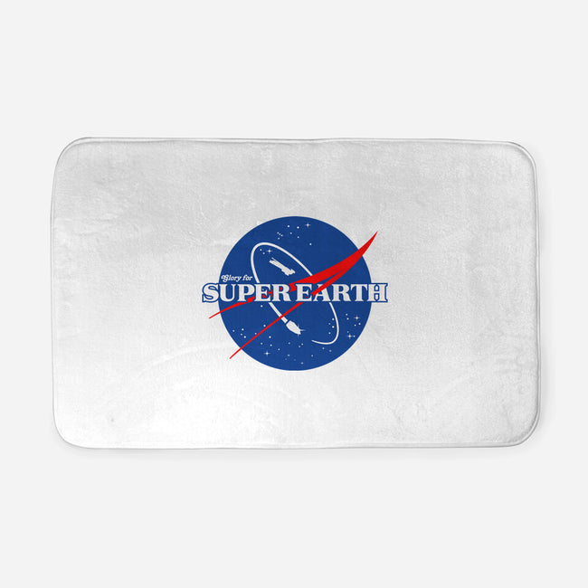 Glory For Super Earth-None-Memory Foam-Bath Mat-rocketman_art