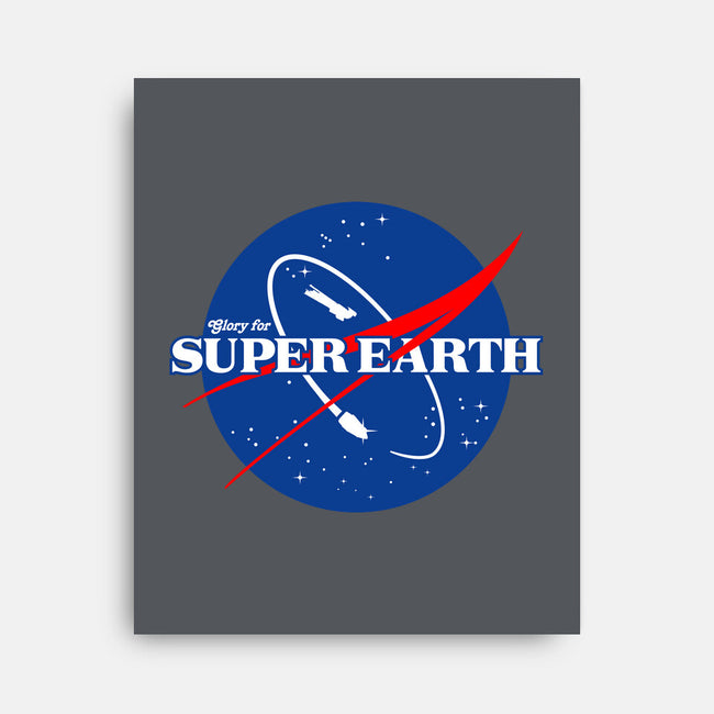 Glory For Super Earth-None-Stretched-Canvas-rocketman_art