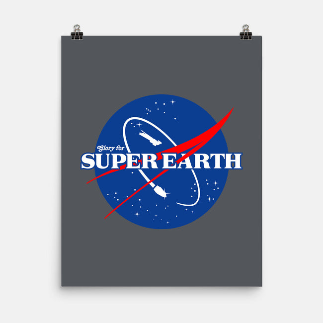 Glory For Super Earth-None-Matte-Poster-rocketman_art