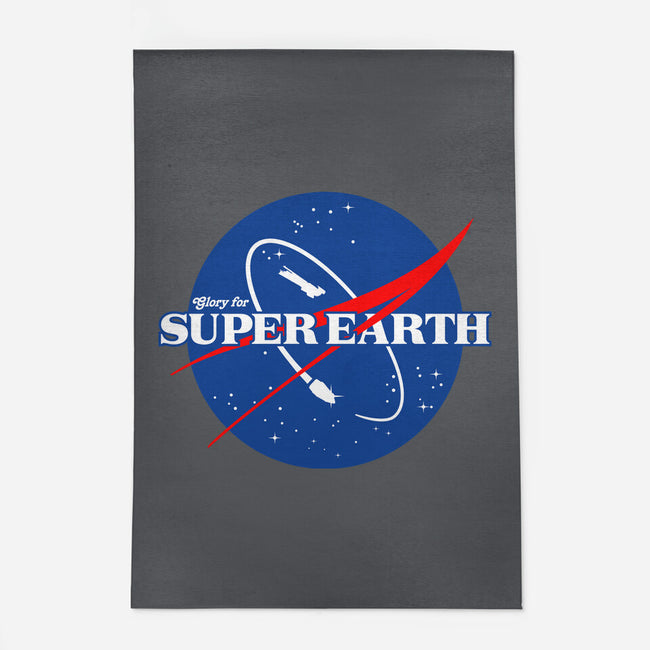 Glory For Super Earth-None-Indoor-Rug-rocketman_art