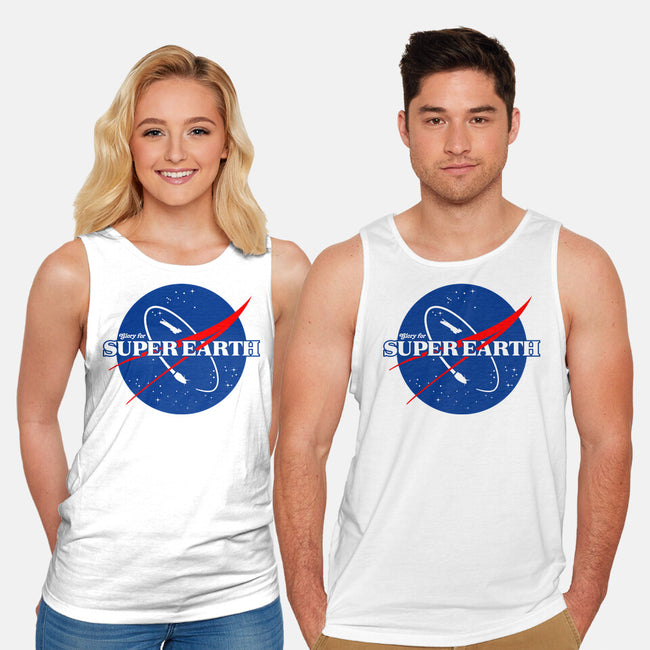 Glory For Super Earth-Unisex-Basic-Tank-rocketman_art