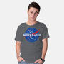 Glory For Super Earth-Mens-Basic-Tee-rocketman_art