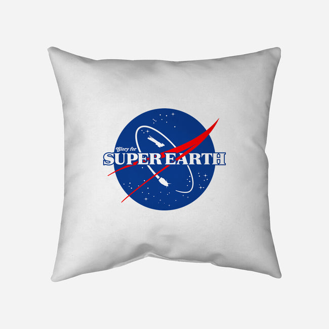 Glory For Super Earth-None-Removable Cover-Throw Pillow-rocketman_art