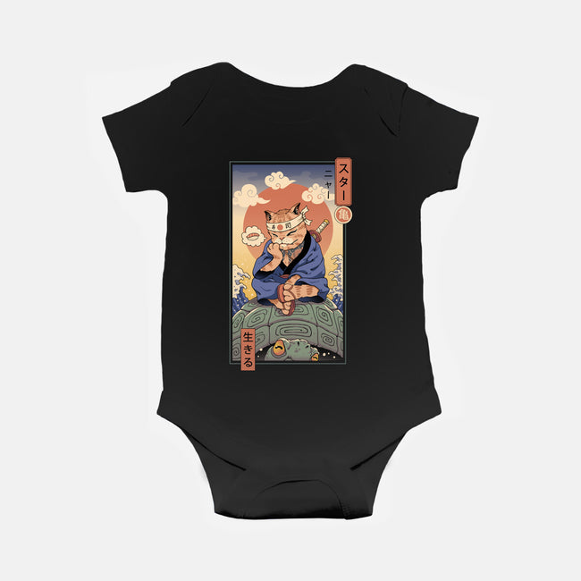 Kame Meowster-Baby-Basic-Onesie-vp021