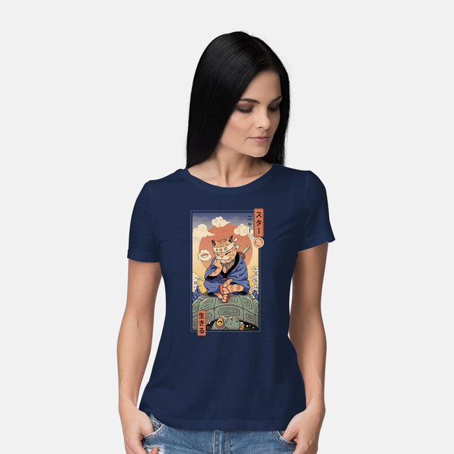 Kame Meowster-Womens-Basic-Tee-vp021