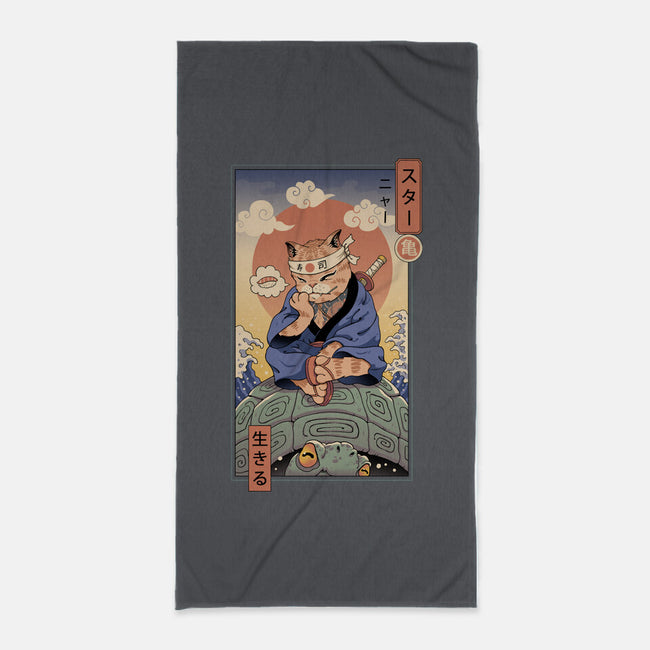 Kame Meowster-None-Beach-Towel-vp021