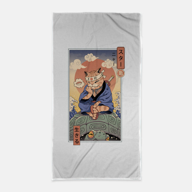 Kame Meowster-None-Beach-Towel-vp021