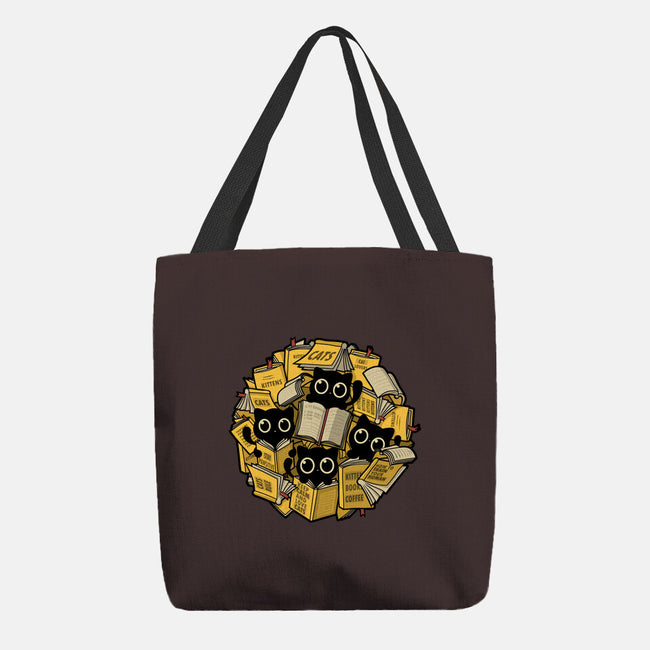 Books And Kittens-None-Basic Tote-Bag-erion_designs