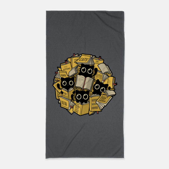 Books And Kittens-None-Beach-Towel-erion_designs