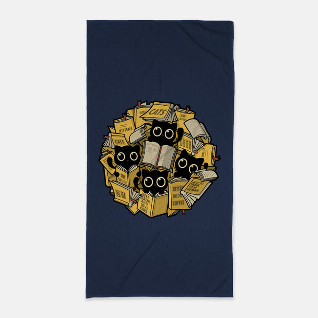 Books And Kittens-None-Beach-Towel-erion_designs