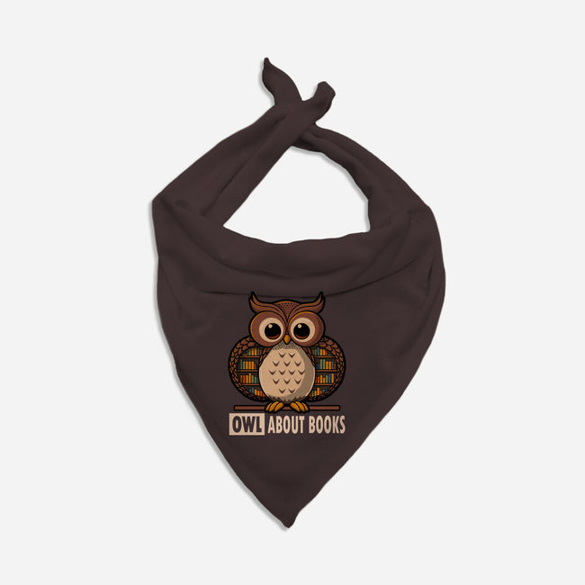 OWL About Books-Dog-Bandana-Pet Collar-erion_designs