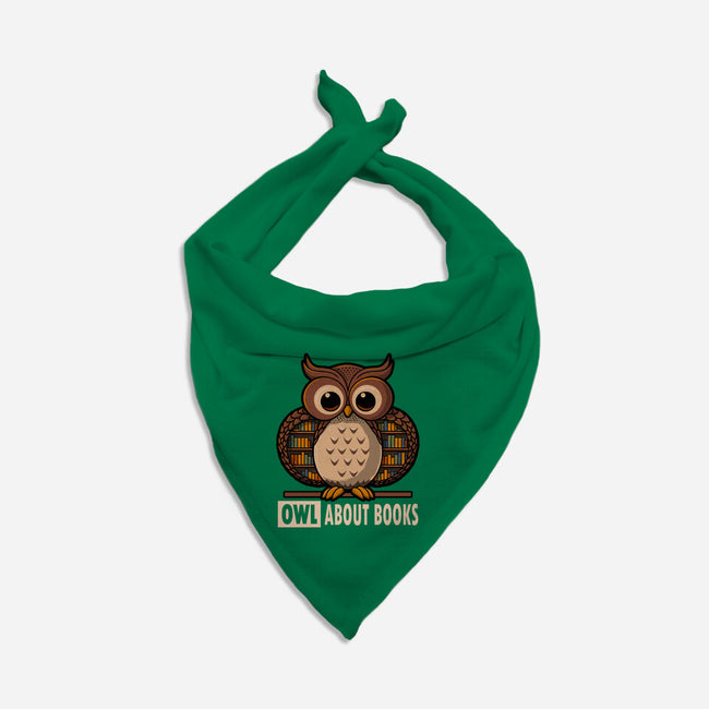 OWL About Books-Dog-Bandana-Pet Collar-erion_designs