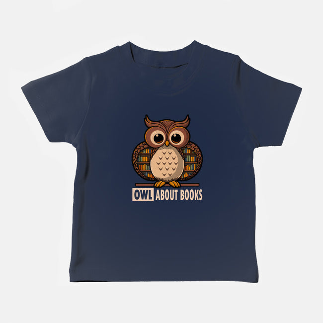 OWL About Books-Baby-Basic-Tee-erion_designs