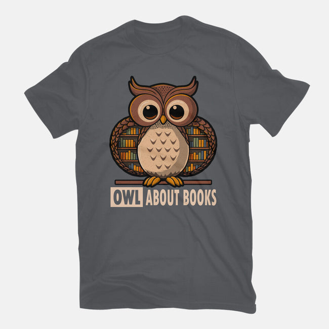 OWL About Books-Womens-Fitted-Tee-erion_designs