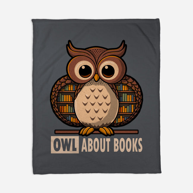 OWL About Books-None-Fleece-Blanket-erion_designs