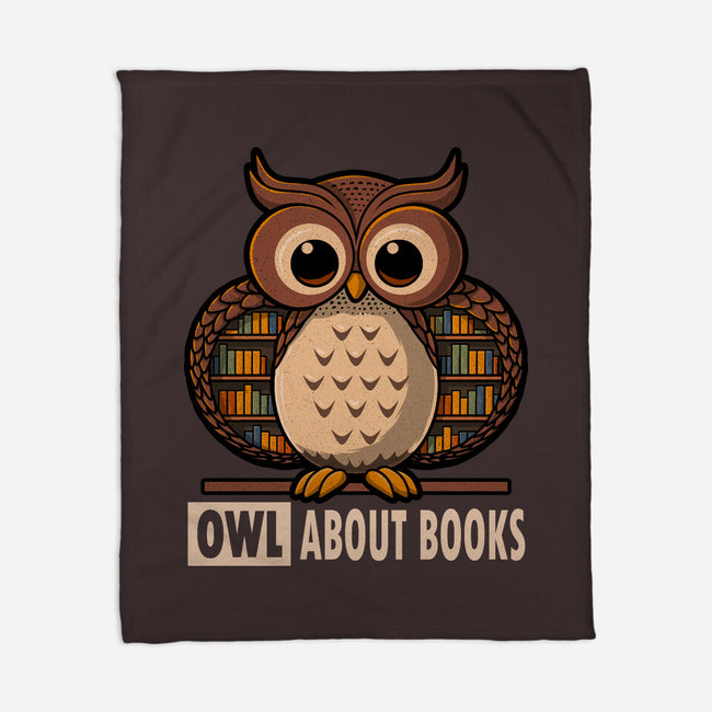 OWL About Books-None-Fleece-Blanket-erion_designs