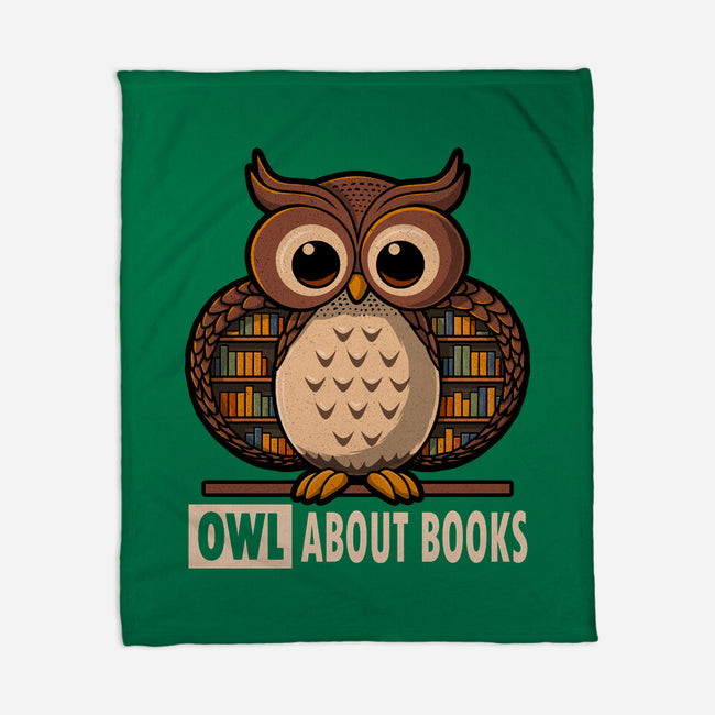 OWL About Books-None-Fleece-Blanket-erion_designs