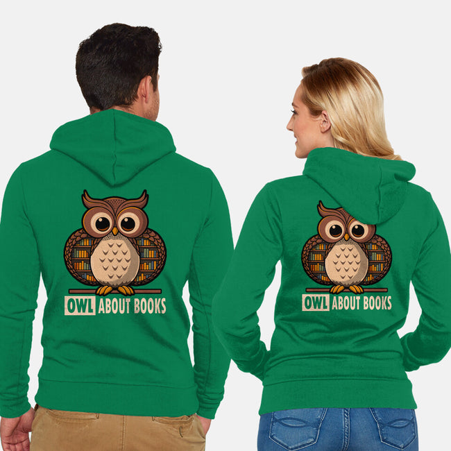 OWL About Books-Unisex-Zip-Up-Sweatshirt-erion_designs