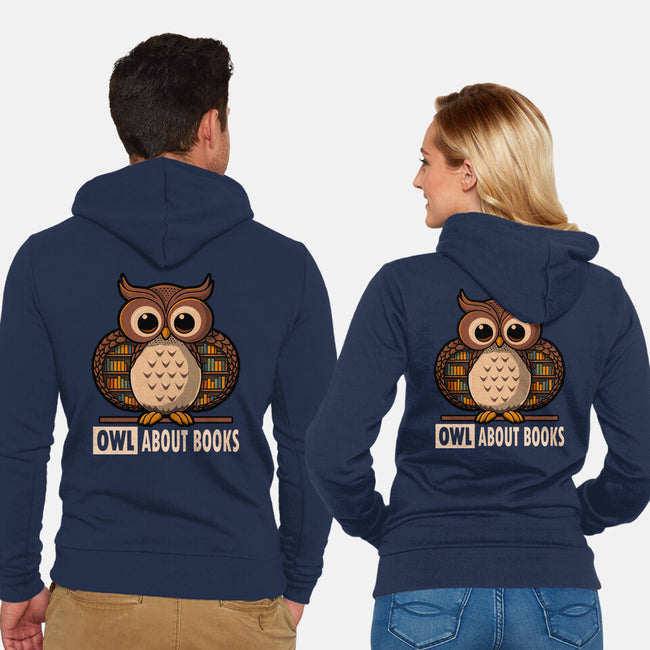 OWL About Books-Unisex-Zip-Up-Sweatshirt-erion_designs