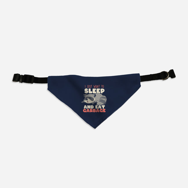 I Just Want To Sleep And Eat Garbage-Dog-Adjustable-Pet Collar-koalastudio