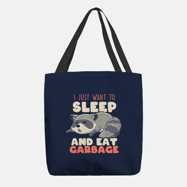 I Just Want To Sleep And Eat Garbage-None-Basic Tote-Bag-koalastudio