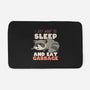 I Just Want To Sleep And Eat Garbage-None-Memory Foam-Bath Mat-koalastudio