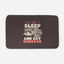 I Just Want To Sleep And Eat Garbage-None-Memory Foam-Bath Mat-koalastudio