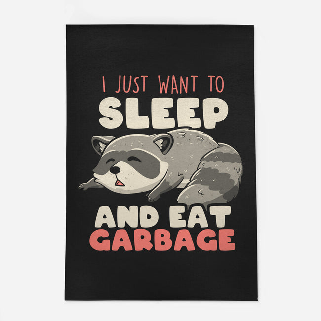 I Just Want To Sleep And Eat Garbage-None-Indoor-Rug-koalastudio