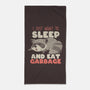 I Just Want To Sleep And Eat Garbage-None-Beach-Towel-koalastudio