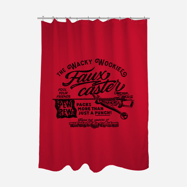 Fauxcaster-None-Polyester-Shower Curtain-Wheels