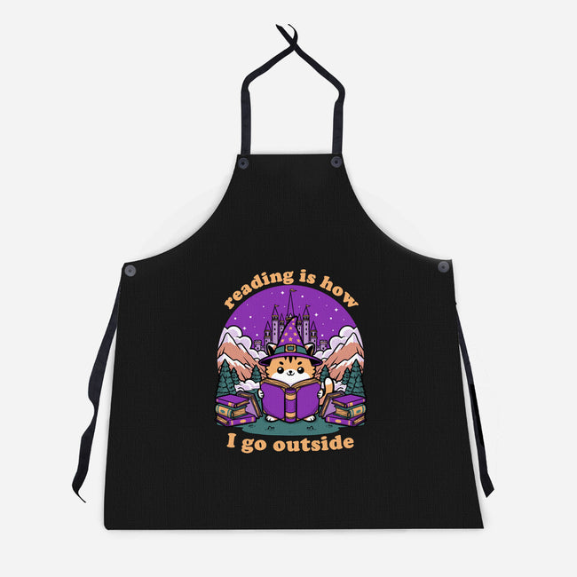 Magical Journey Cat-Unisex-Kitchen-Apron-Studio Mootant