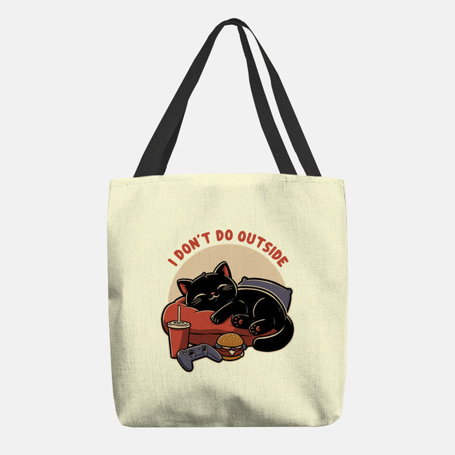 Lazy Gamer Cat-None-Basic Tote-Bag-Studio Mootant