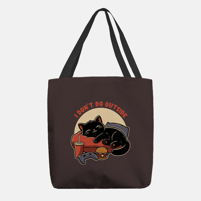 Lazy Gamer Cat-None-Basic Tote-Bag-Studio Mootant