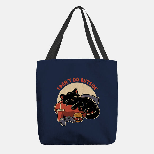 Lazy Gamer Cat-None-Basic Tote-Bag-Studio Mootant