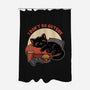 Lazy Gamer Cat-None-Polyester-Shower Curtain-Studio Mootant