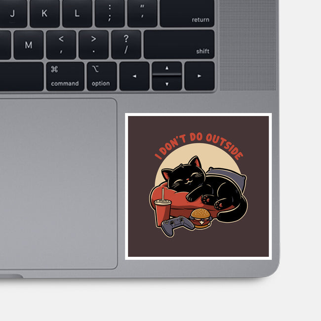 Lazy Gamer Cat-None-Glossy-Sticker-Studio Mootant