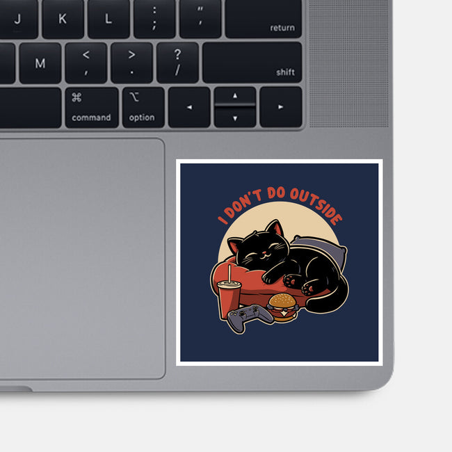 Lazy Gamer Cat-None-Glossy-Sticker-Studio Mootant