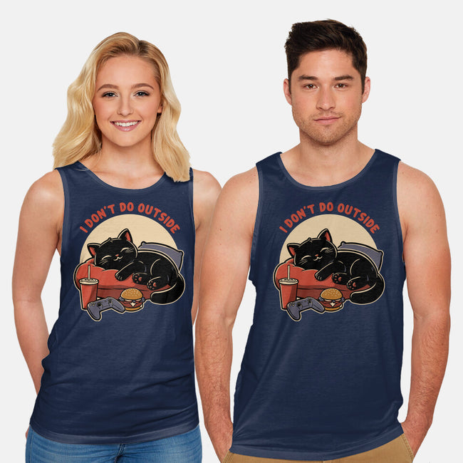 Lazy Gamer Cat-Unisex-Basic-Tank-Studio Mootant