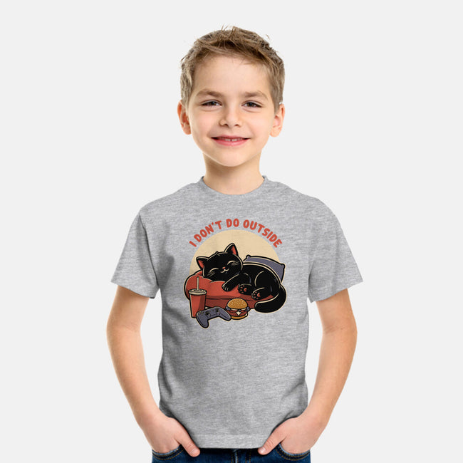 Lazy Gamer Cat-Youth-Basic-Tee-Studio Mootant