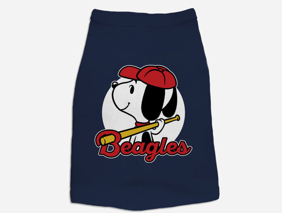 Comic Beagle Baseball