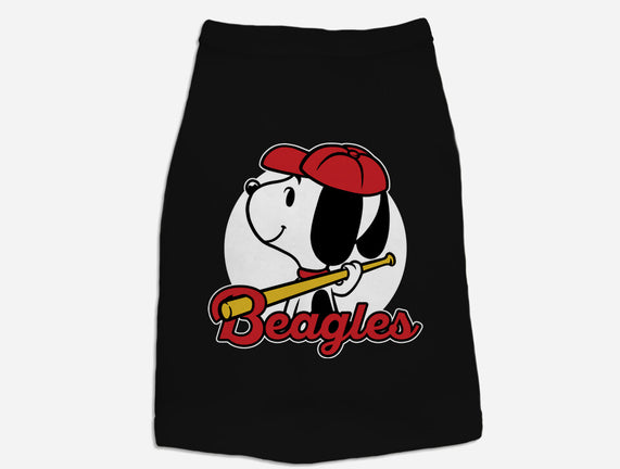 Comic Beagle Baseball