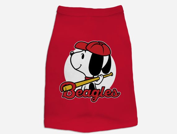 Comic Beagle Baseball