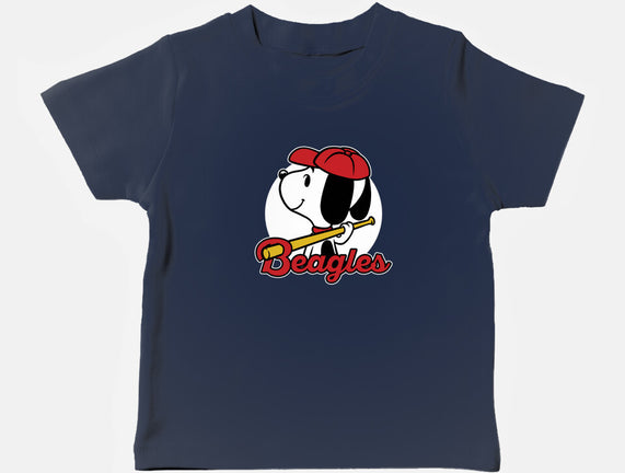 Comic Beagle Baseball