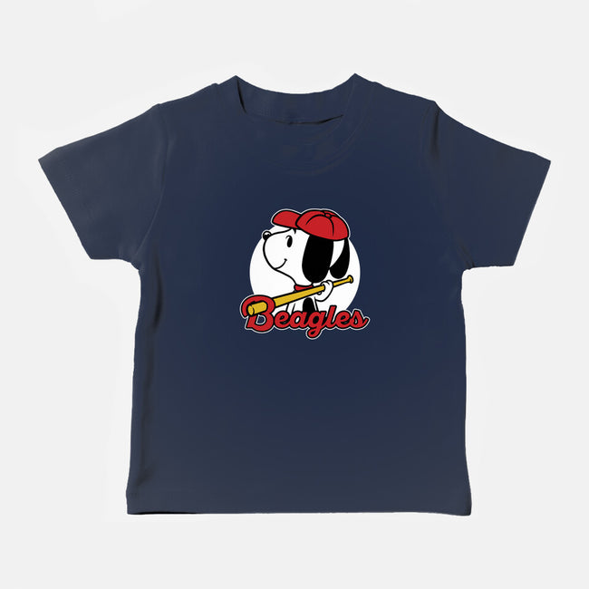 Comic Beagle Baseball-Baby-Basic-Tee-Studio Mootant