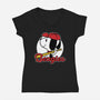 Comic Beagle Baseball-Womens-V-Neck-Tee-Studio Mootant