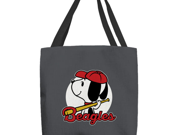 Comic Beagle Baseball