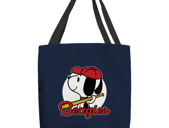 Comic Beagle Baseball